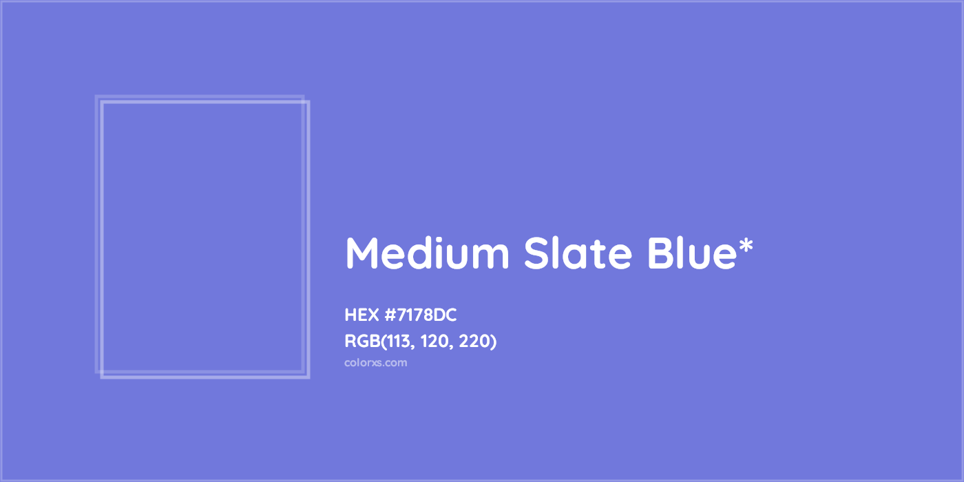 HEX #7178DC Color Name, Color Code, Palettes, Similar Paints, Images