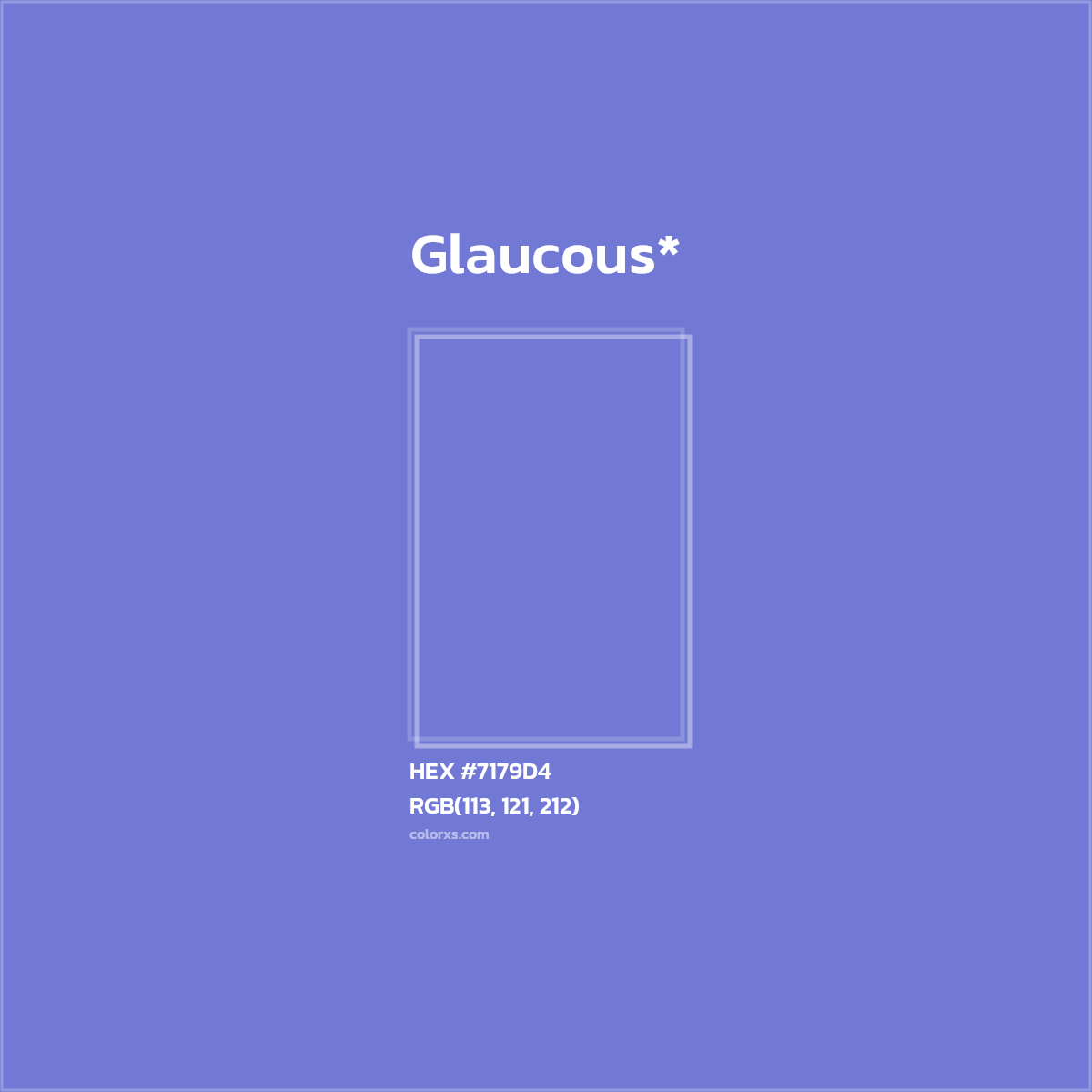 HEX #7179D4 Color Name, Color Code, Palettes, Similar Paints, Images
