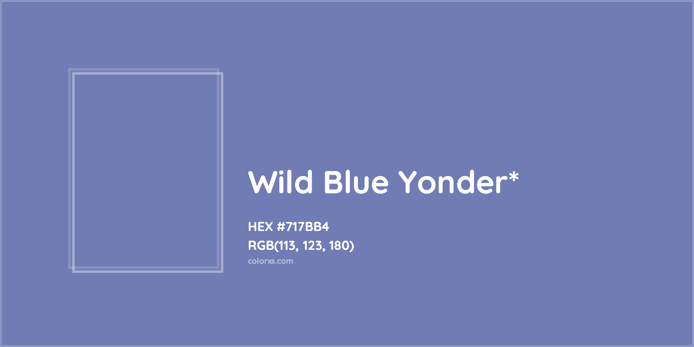 HEX #717BB4 Color Name, Color Code, Palettes, Similar Paints, Images