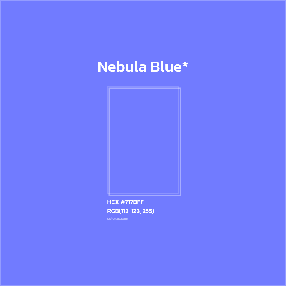 HEX #717BFF Color Name, Color Code, Palettes, Similar Paints, Images