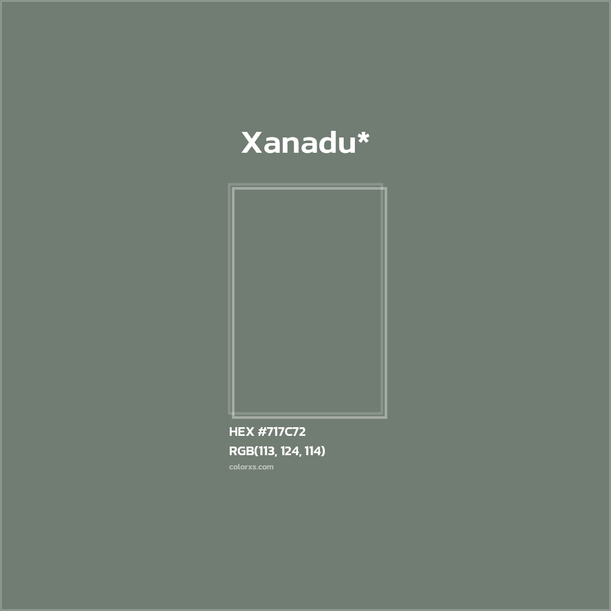 HEX #717C72 Color Name, Color Code, Palettes, Similar Paints, Images