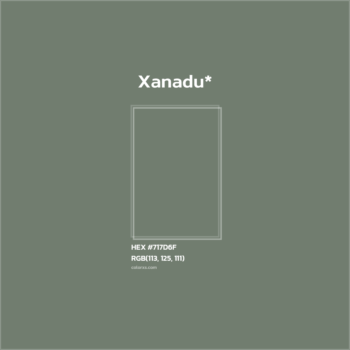 HEX #717D6F Color Name, Color Code, Palettes, Similar Paints, Images