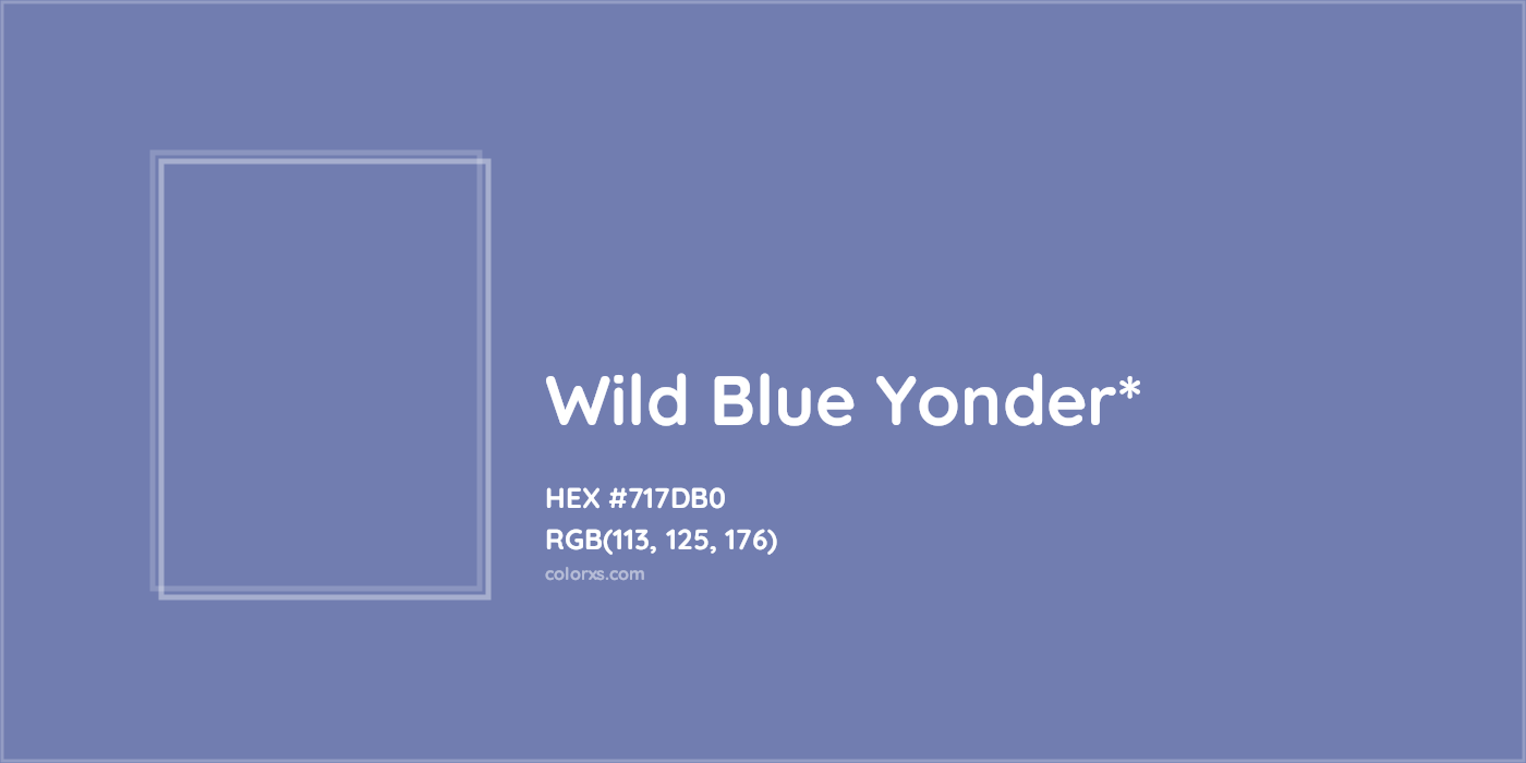 HEX #717DB0 Color Name, Color Code, Palettes, Similar Paints, Images