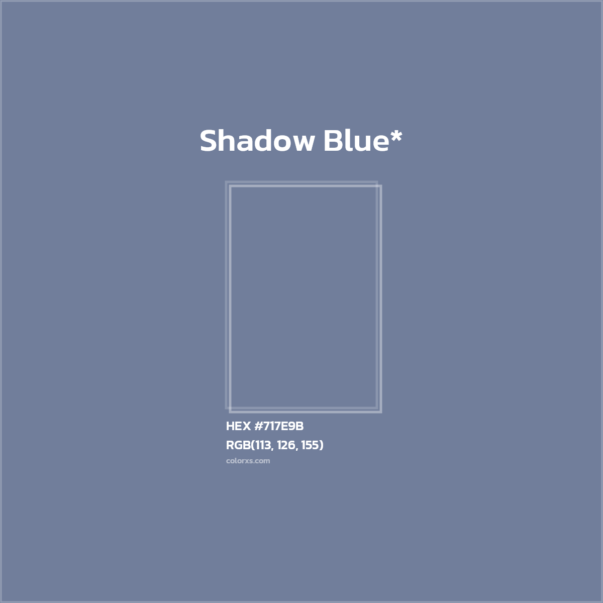 HEX #717E9B Color Name, Color Code, Palettes, Similar Paints, Images