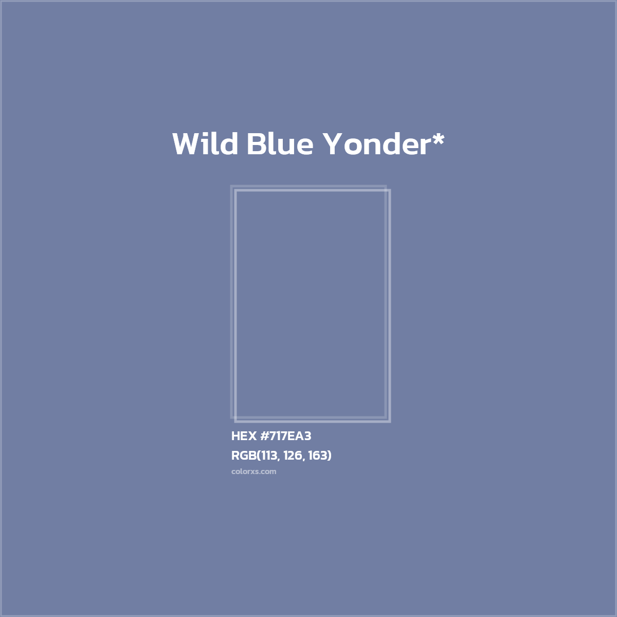HEX #717EA3 Color Name, Color Code, Palettes, Similar Paints, Images