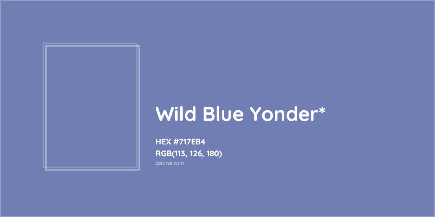 HEX #717EB4 Color Name, Color Code, Palettes, Similar Paints, Images