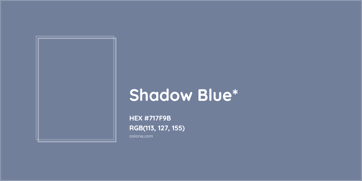 HEX #717F9B Color Name, Color Code, Palettes, Similar Paints, Images