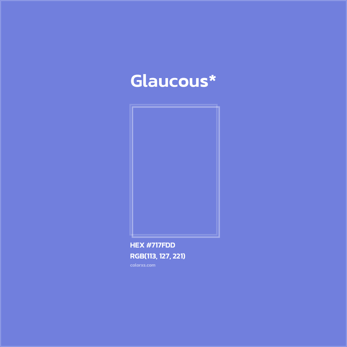 HEX #717FDD Color Name, Color Code, Palettes, Similar Paints, Images