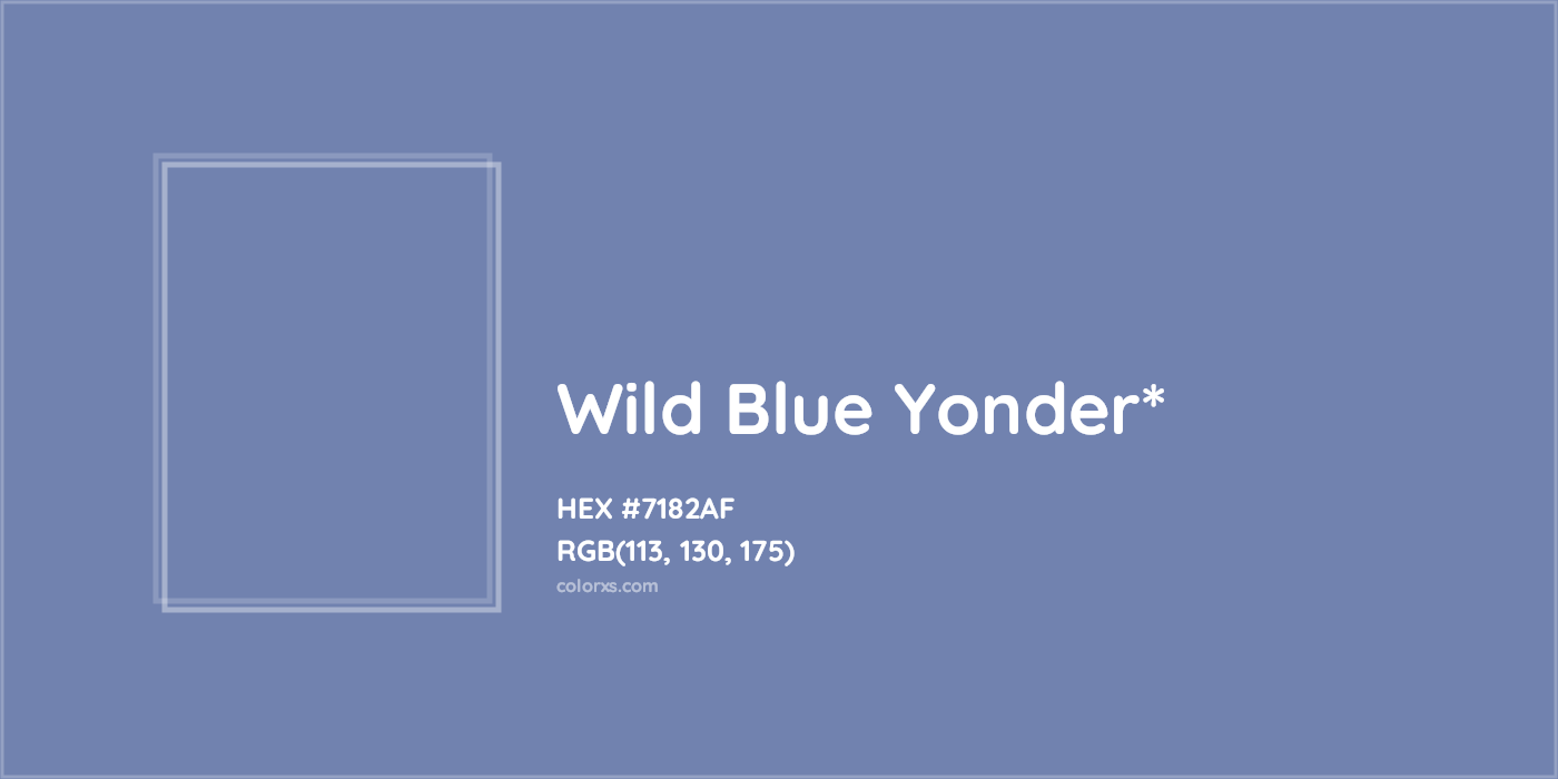 HEX #7182AF Color Name, Color Code, Palettes, Similar Paints, Images