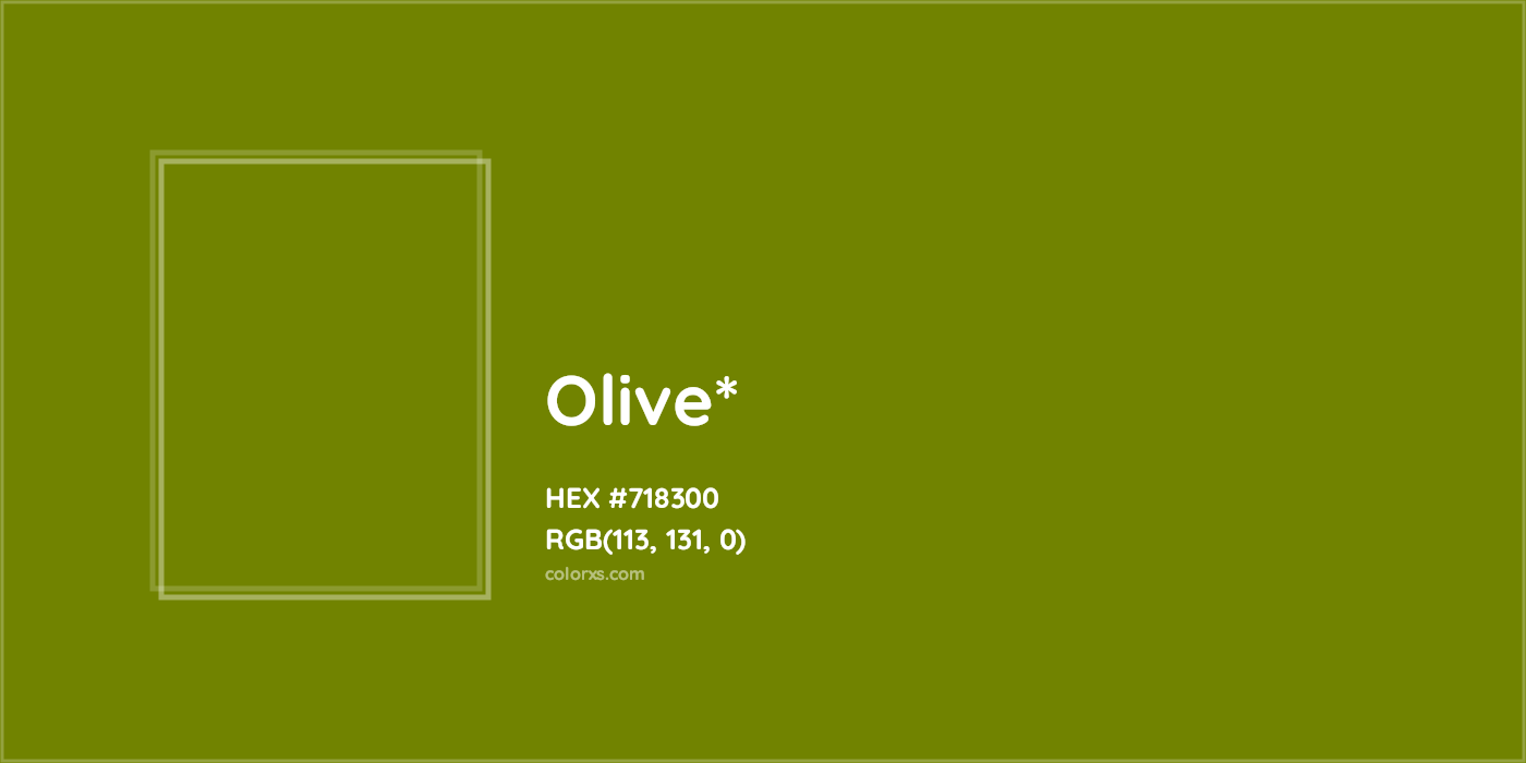 HEX #718300 Color Name, Color Code, Palettes, Similar Paints, Images