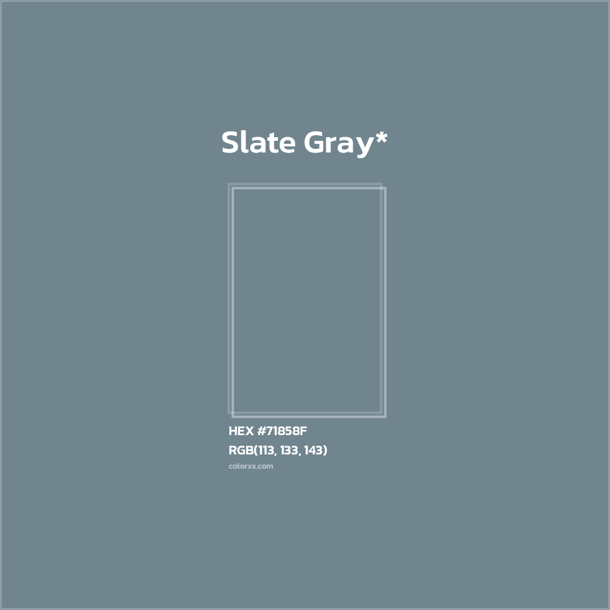HEX #71858F Color Name, Color Code, Palettes, Similar Paints, Images
