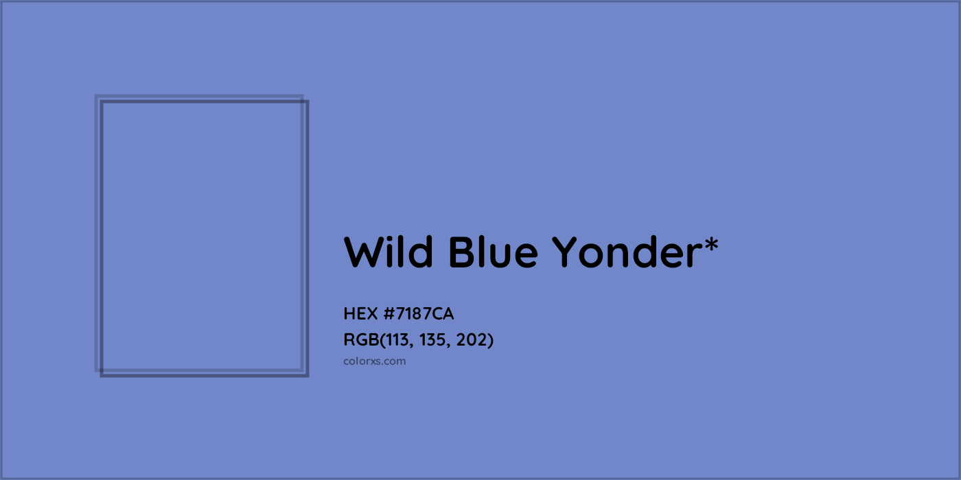 HEX #7187CA Color Name, Color Code, Palettes, Similar Paints, Images