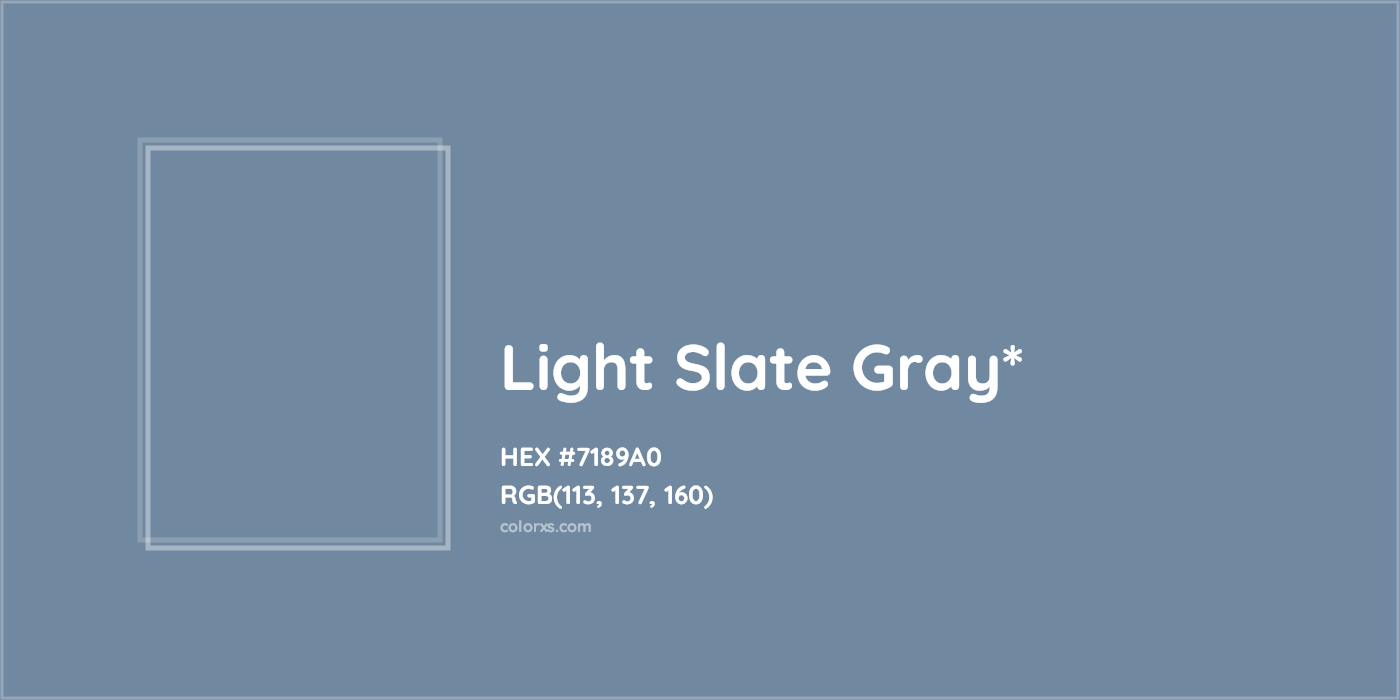 HEX #7189A0 Color Name, Color Code, Palettes, Similar Paints, Images