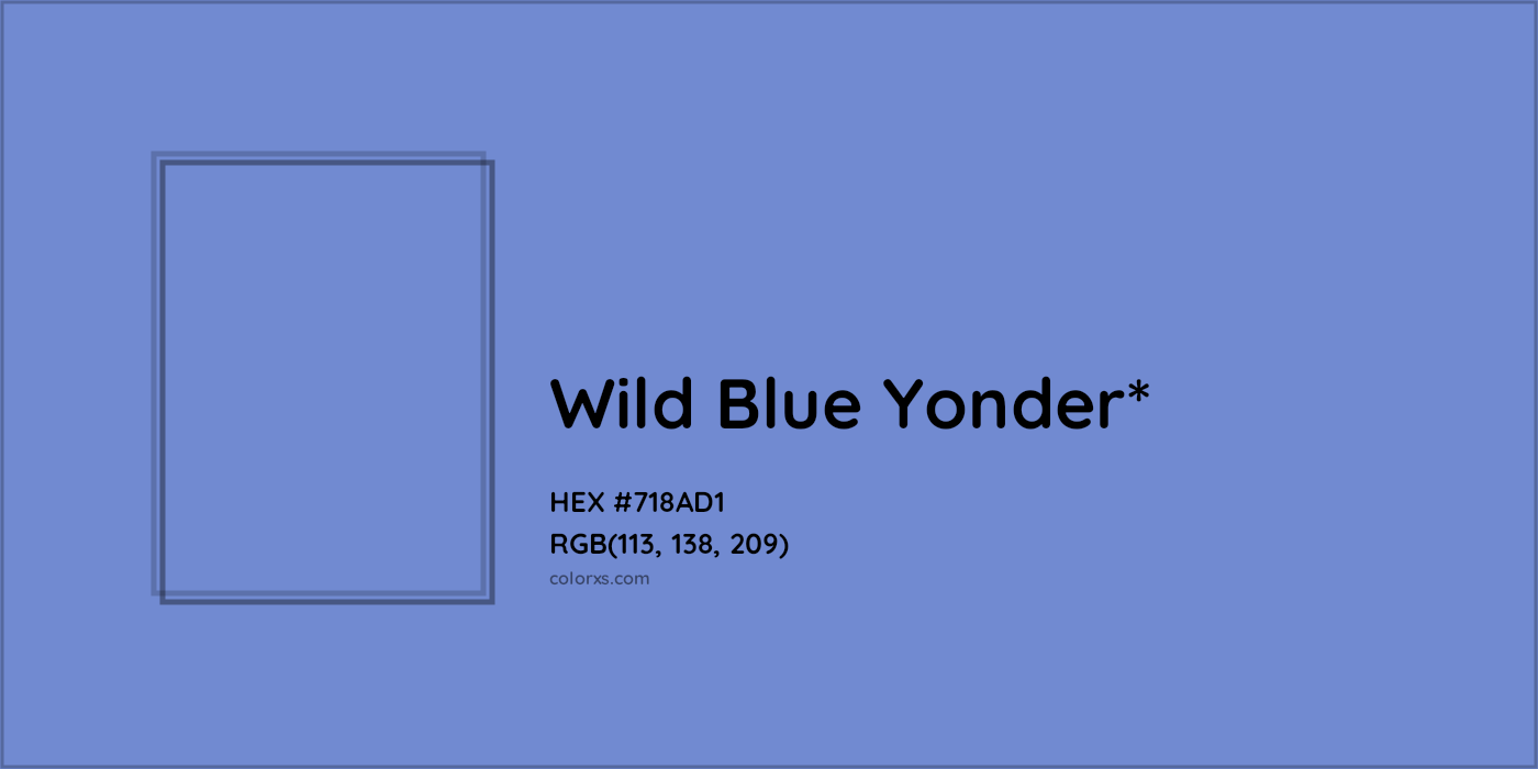 HEX #718AD1 Color Name, Color Code, Palettes, Similar Paints, Images