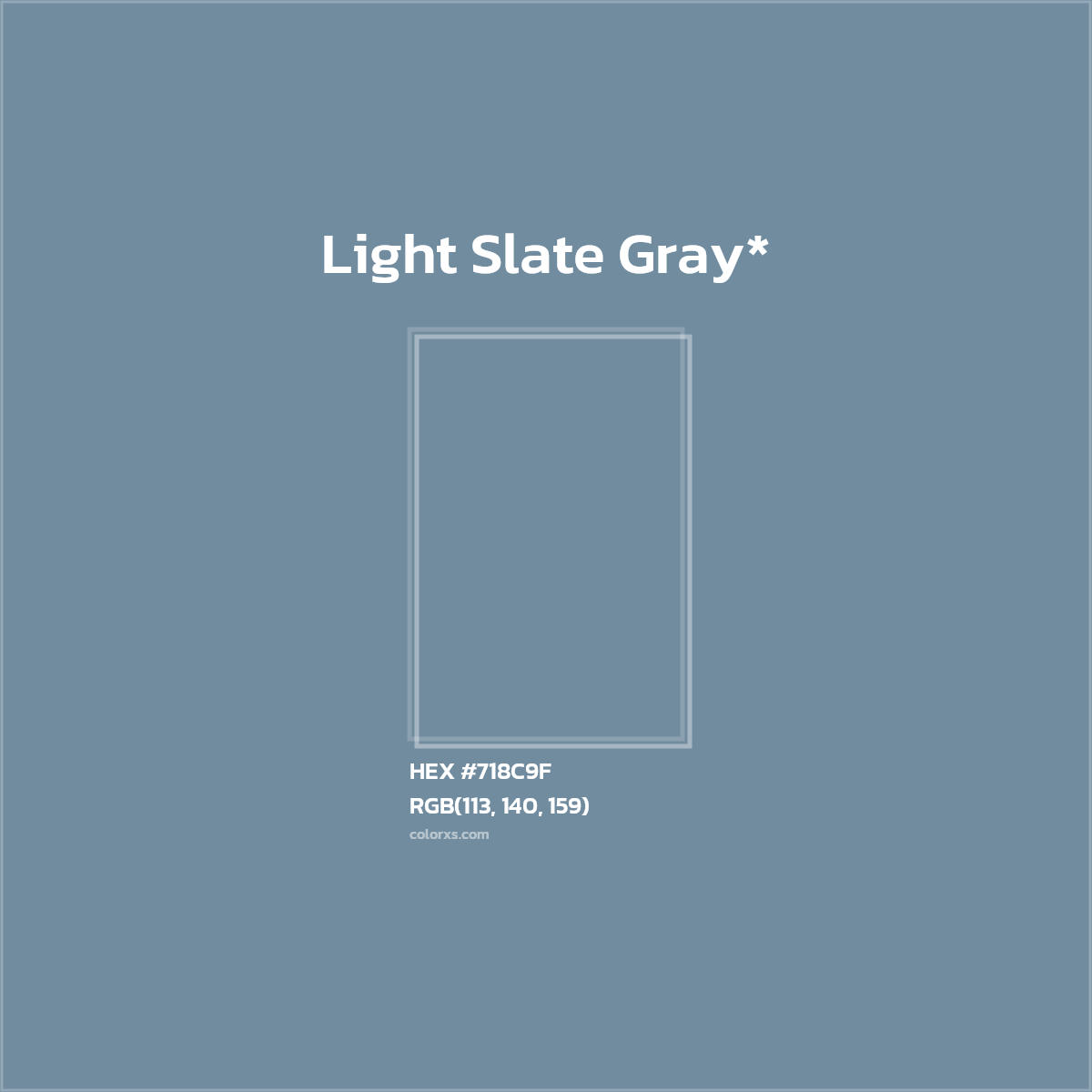 HEX #718C9F Color Name, Color Code, Palettes, Similar Paints, Images