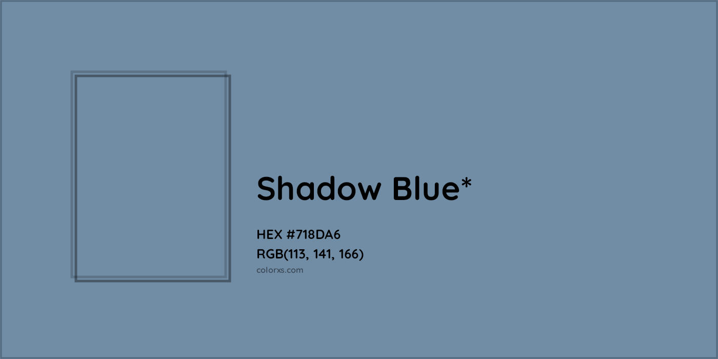HEX #718DA6 Color Name, Color Code, Palettes, Similar Paints, Images