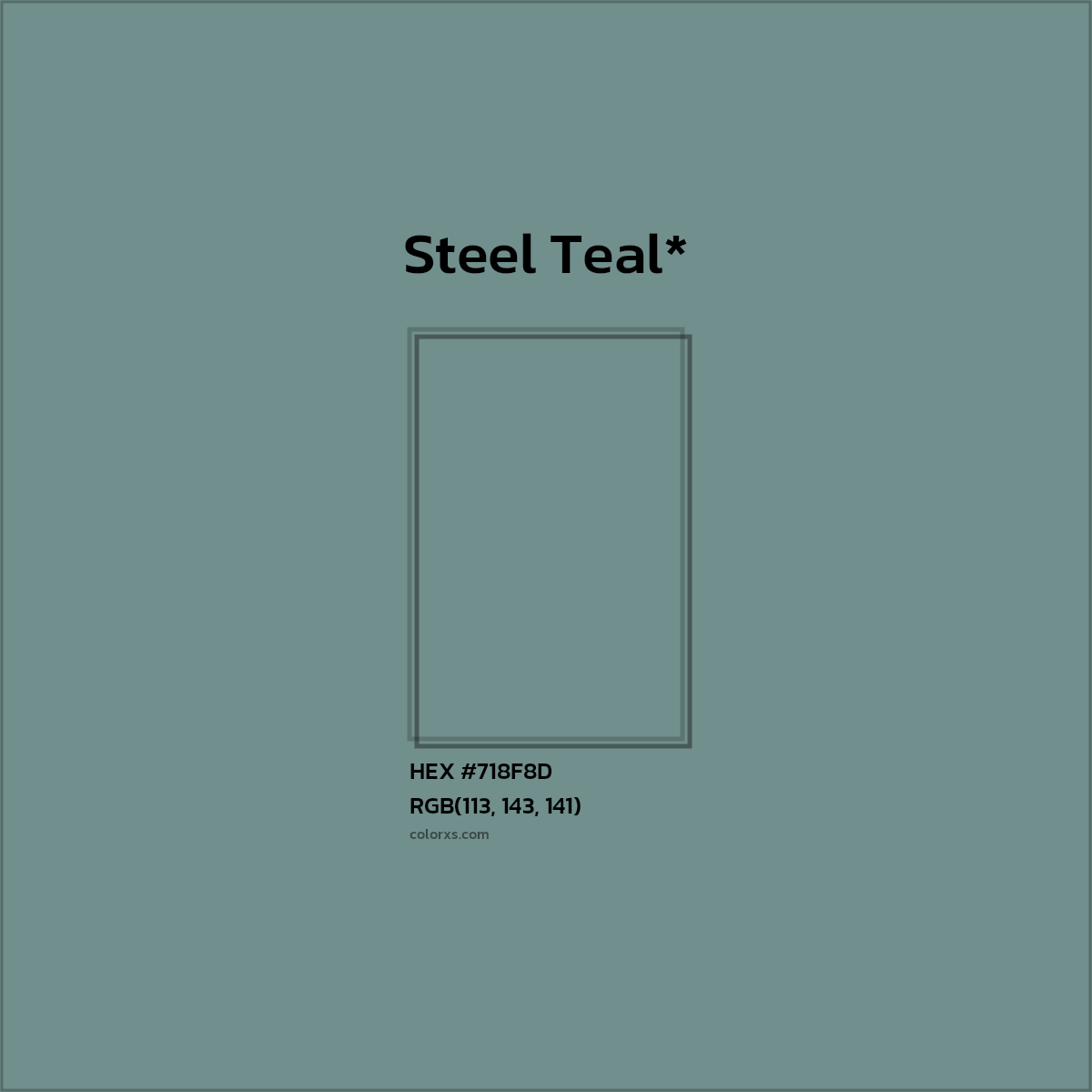 HEX #718F8D Color Name, Color Code, Palettes, Similar Paints, Images