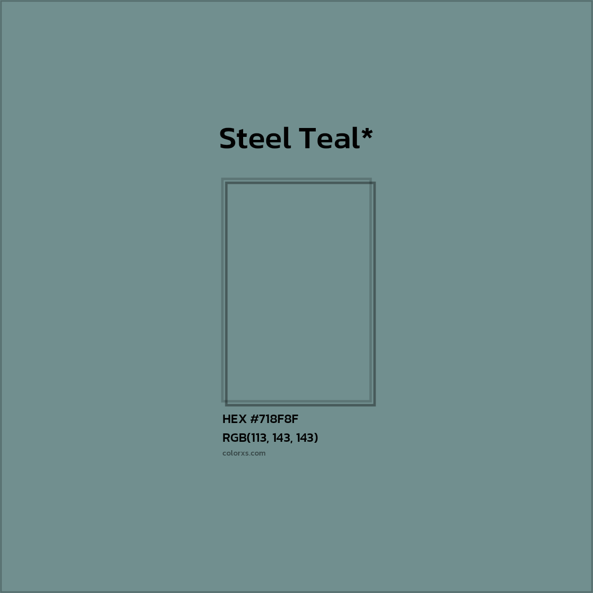 HEX #718F8F Color Name, Color Code, Palettes, Similar Paints, Images