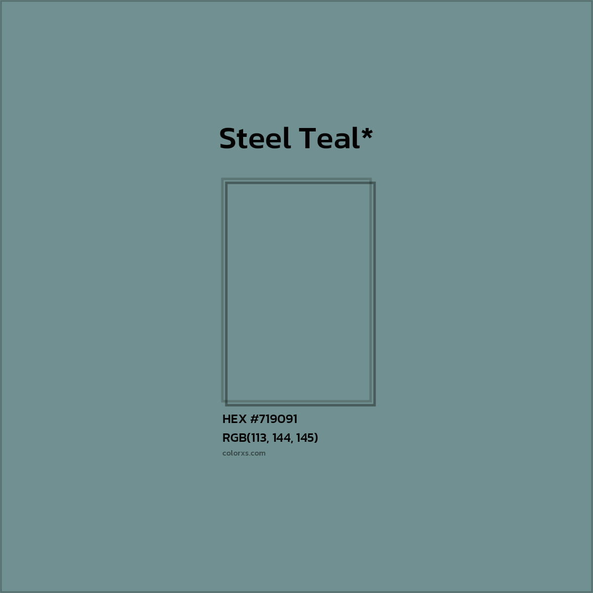 HEX #719091 Color Name, Color Code, Palettes, Similar Paints, Images