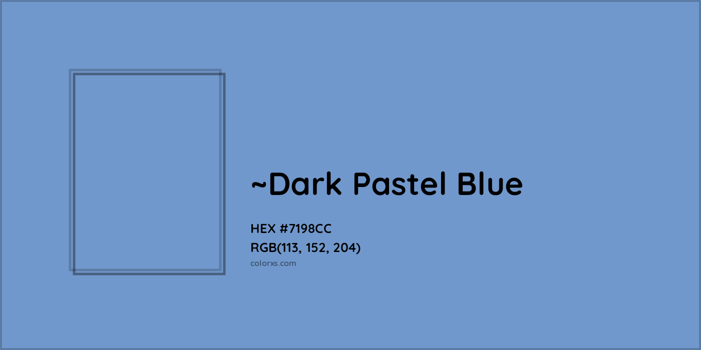 HEX #7198CC Color Name, Color Code, Palettes, Similar Paints, Images