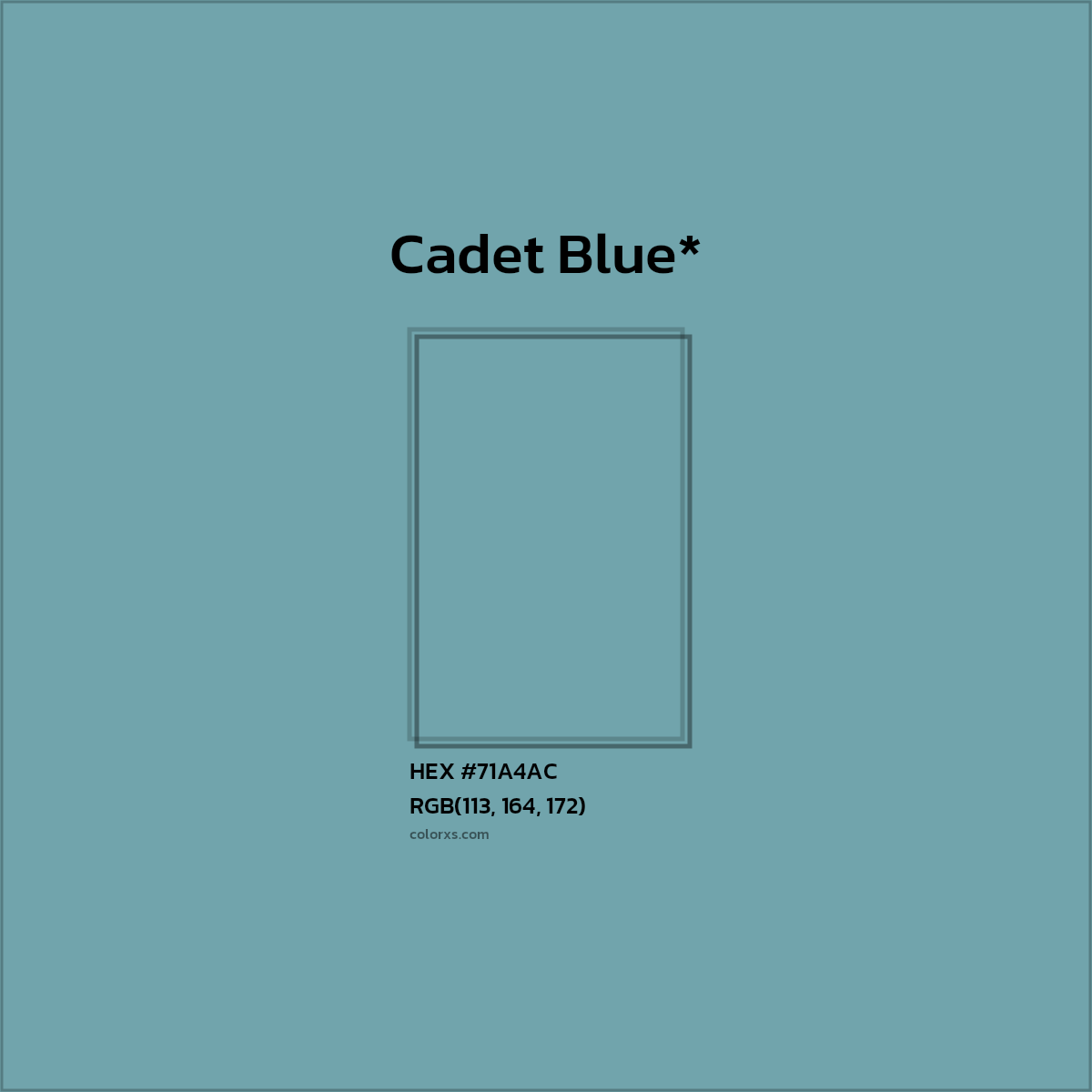HEX #71A4AC Color Name, Color Code, Palettes, Similar Paints, Images