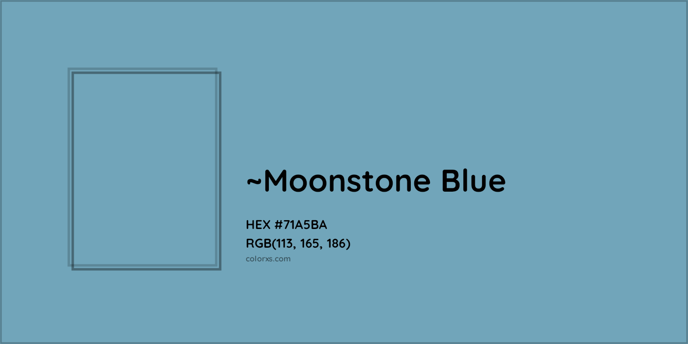 HEX #71A5BA Color Name, Color Code, Palettes, Similar Paints, Images