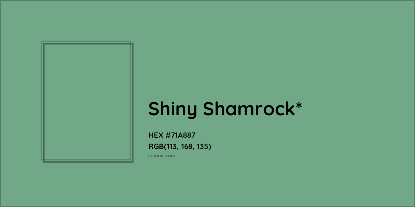 HEX #71A887 Color Name, Color Code, Palettes, Similar Paints, Images