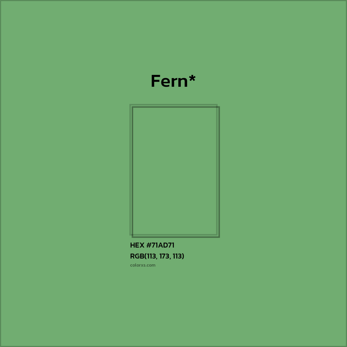 HEX #71AD71 Color Name, Color Code, Palettes, Similar Paints, Images