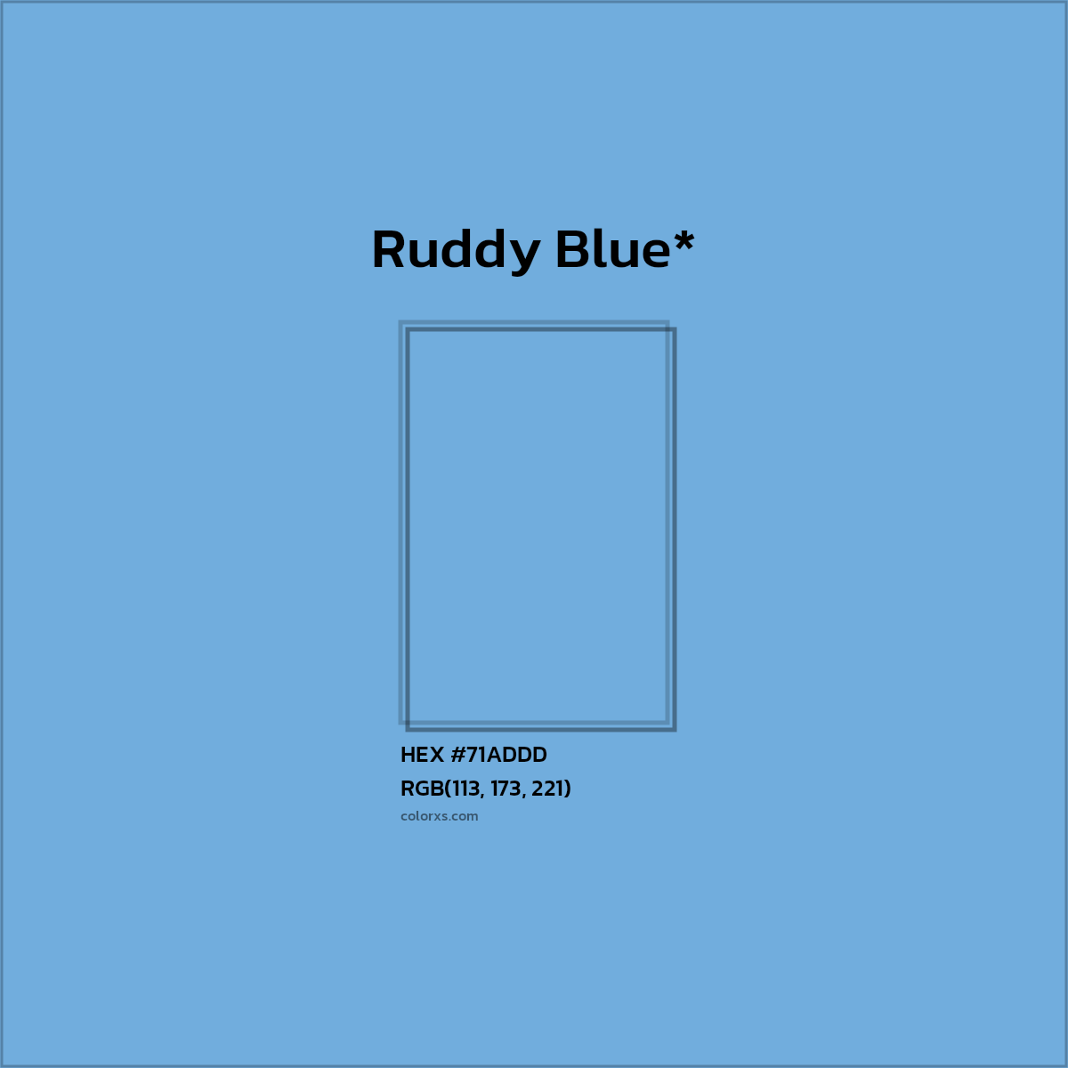 HEX #71ADDD Color Name, Color Code, Palettes, Similar Paints, Images