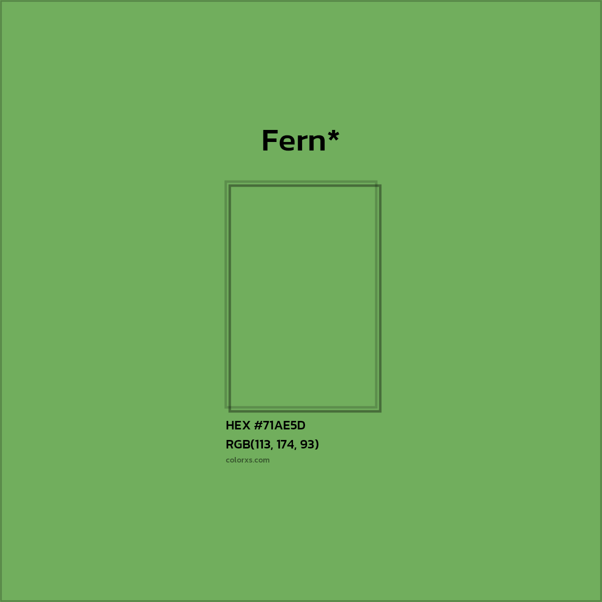 HEX #71AE5D Color Name, Color Code, Palettes, Similar Paints, Images