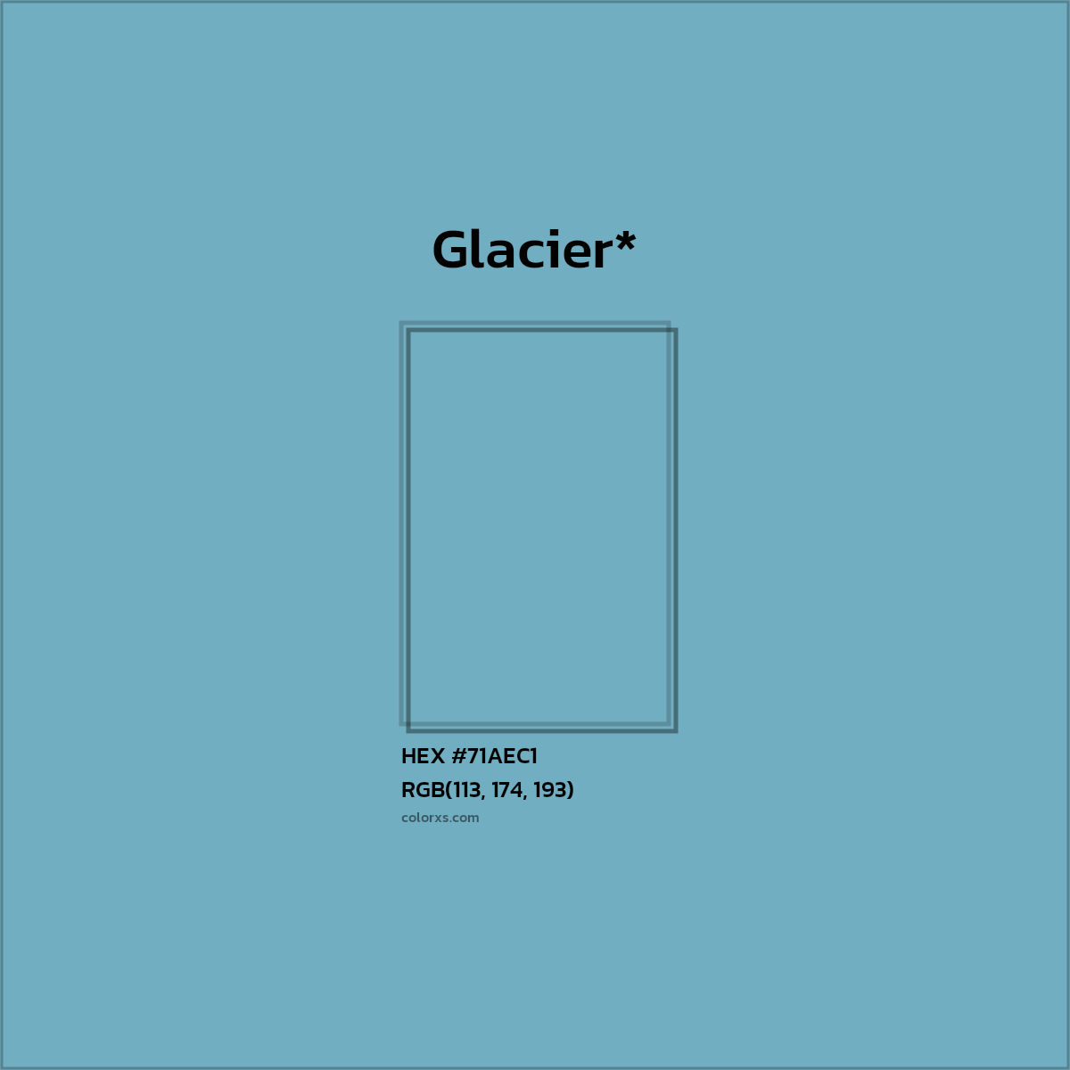 HEX #71AEC1 Color Name, Color Code, Palettes, Similar Paints, Images