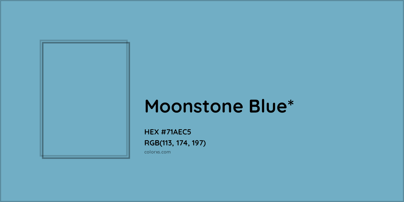 HEX #71AEC5 Color Name, Color Code, Palettes, Similar Paints, Images