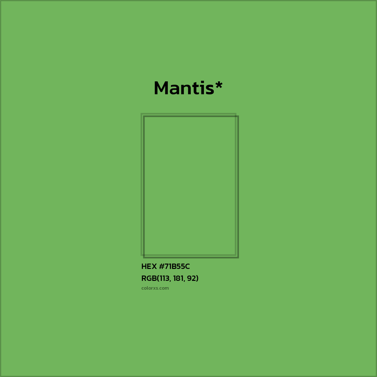 HEX #71B55C Color Name, Color Code, Palettes, Similar Paints, Images