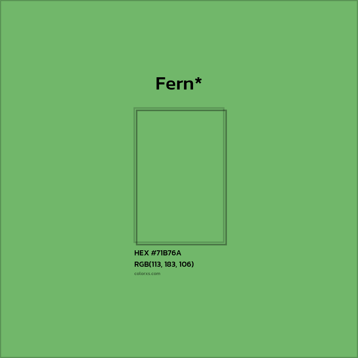 HEX #71B76A Color Name, Color Code, Palettes, Similar Paints, Images