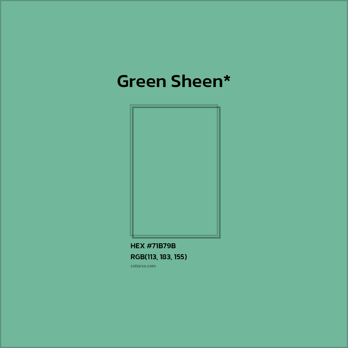 HEX #71B79B Color Name, Color Code, Palettes, Similar Paints, Images