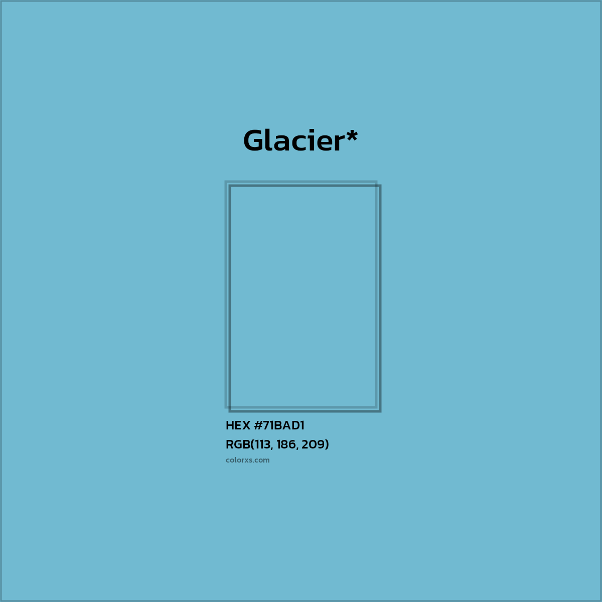 HEX #71BAD1 Color Name, Color Code, Palettes, Similar Paints, Images