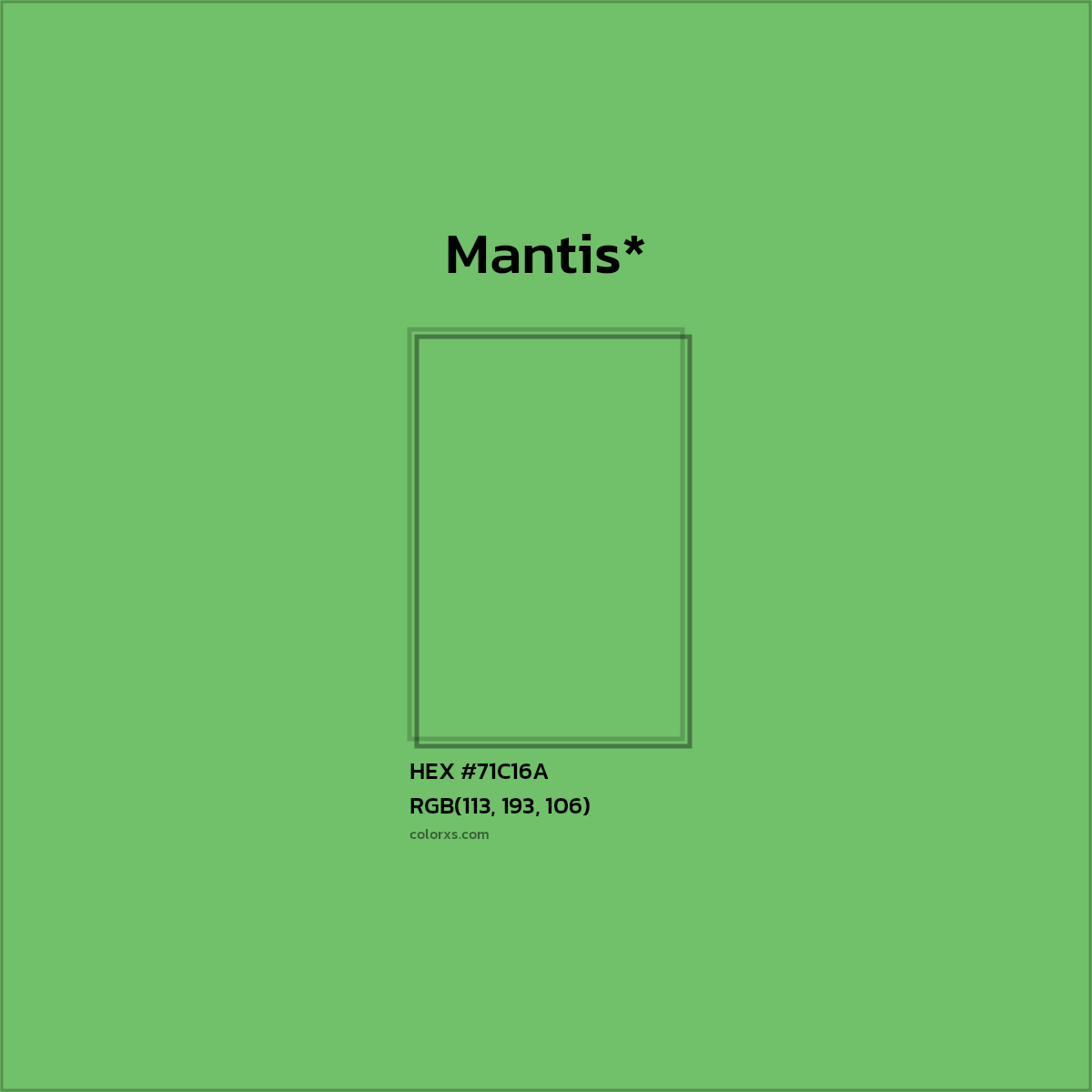 HEX #71C16A Color Name, Color Code, Palettes, Similar Paints, Images