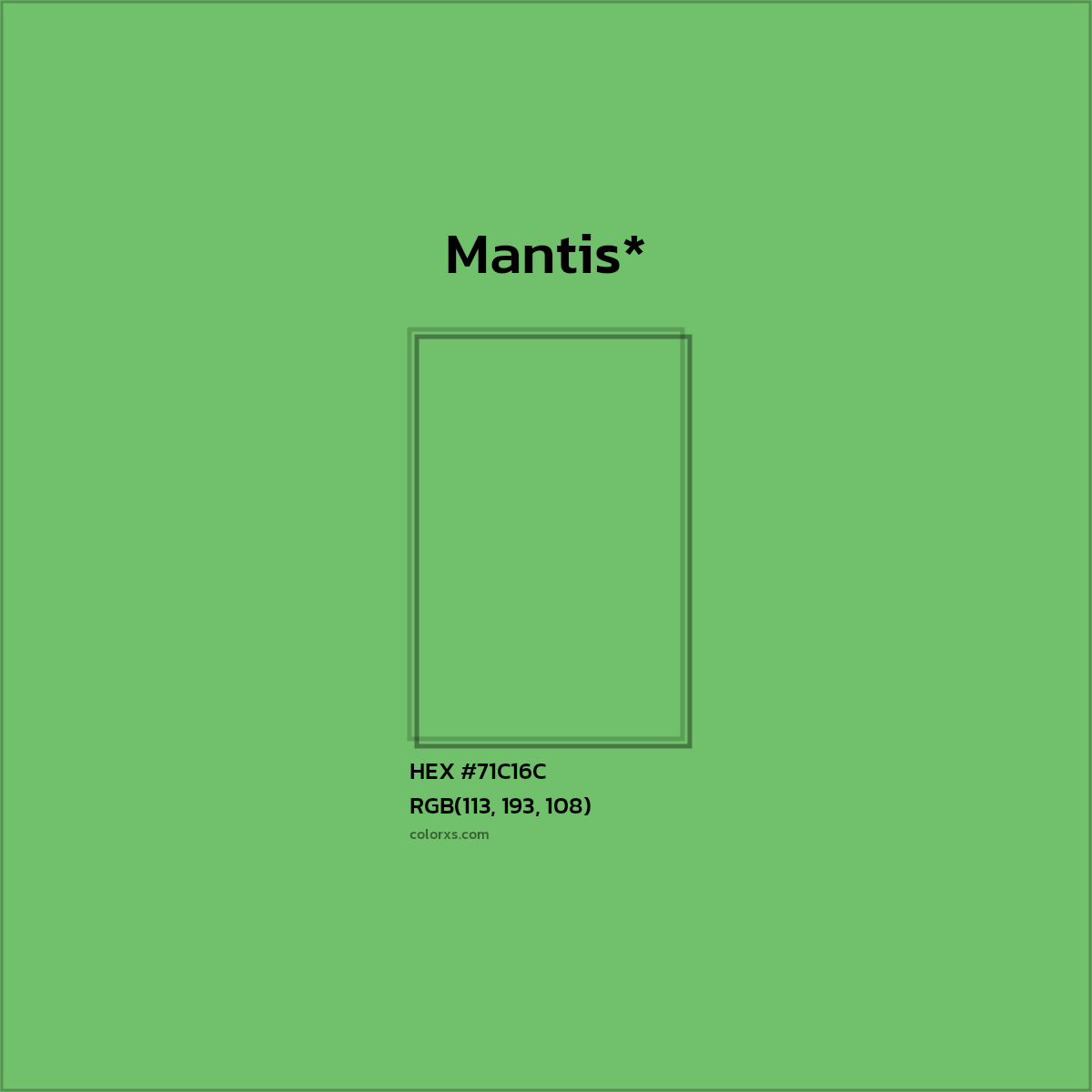 HEX #71C16C Color Name, Color Code, Palettes, Similar Paints, Images