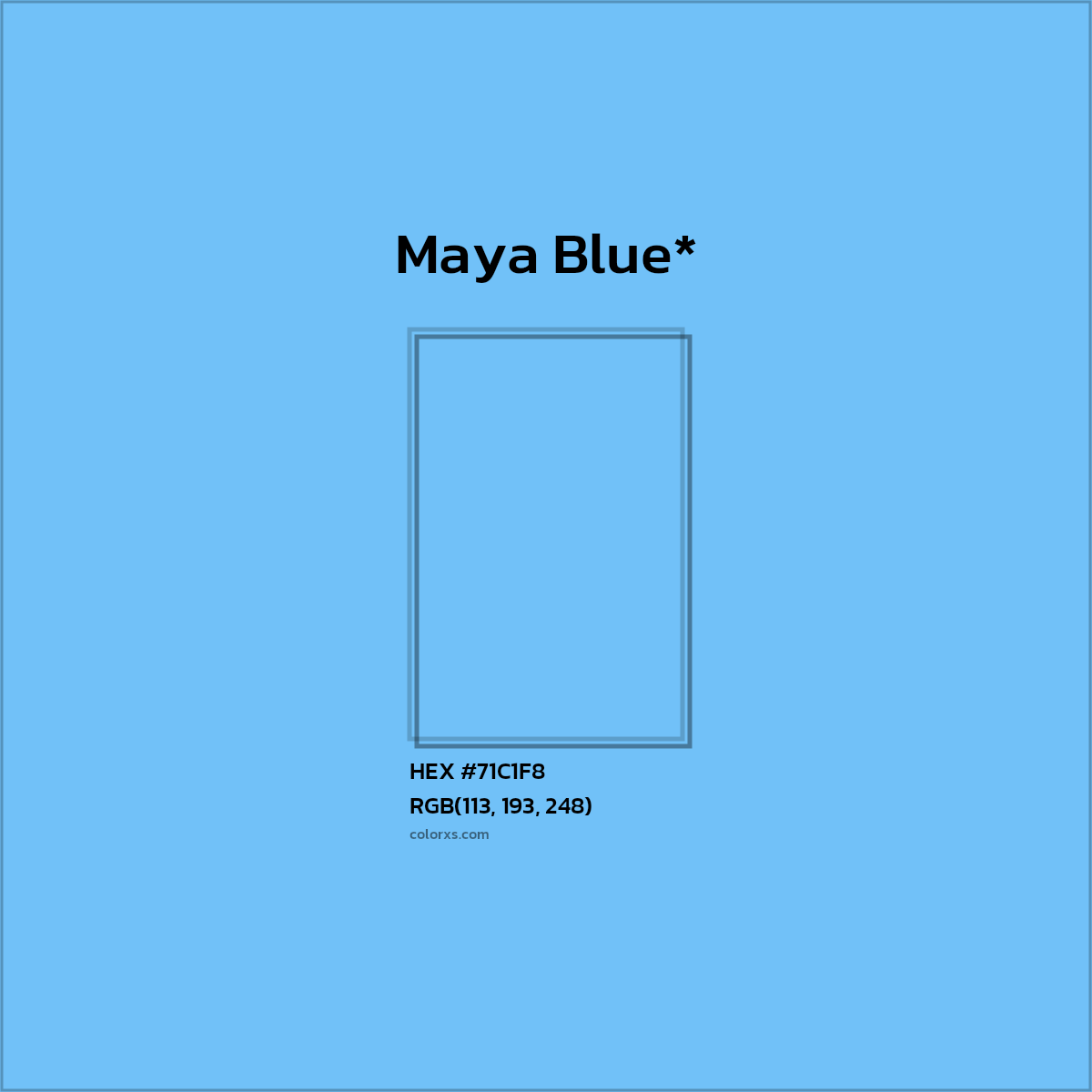 HEX #71C1F8 Color Name, Color Code, Palettes, Similar Paints, Images