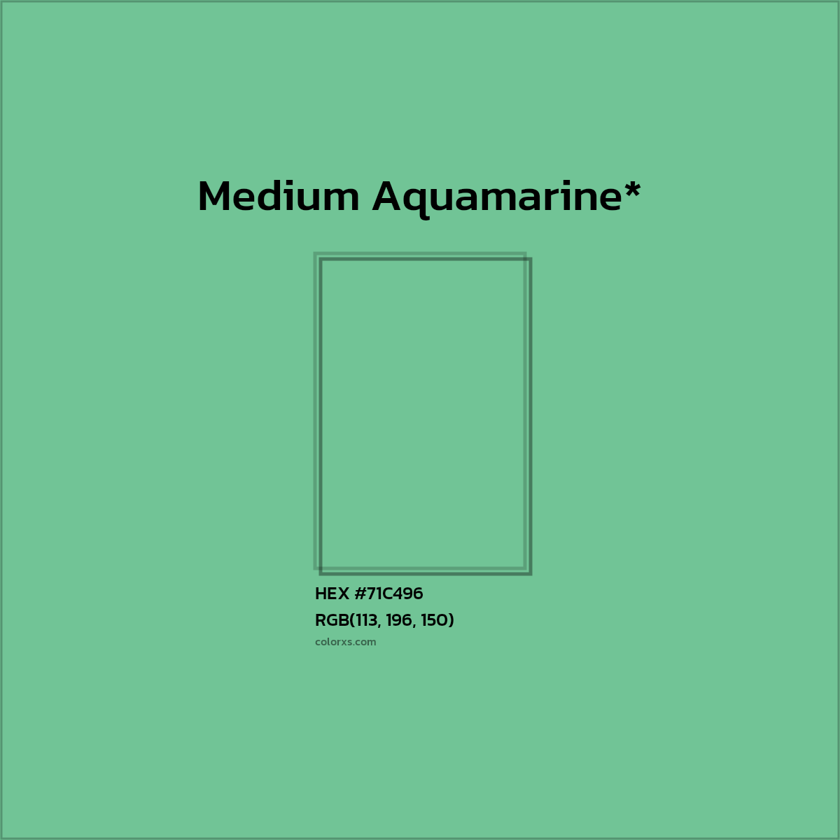 HEX #71C496 Color Name, Color Code, Palettes, Similar Paints, Images