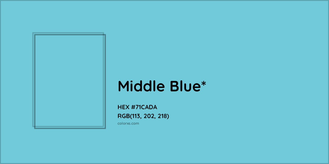 HEX #71CADA Color Name, Color Code, Palettes, Similar Paints, Images