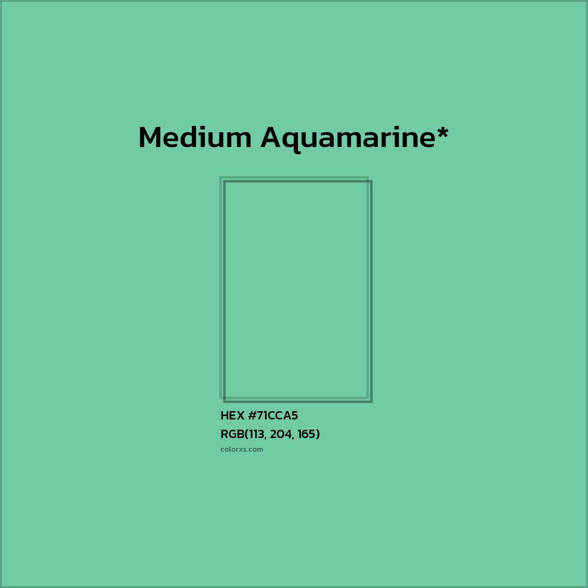 HEX #71CCA5 Color Name, Color Code, Palettes, Similar Paints, Images