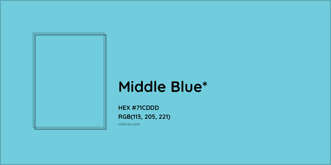 HEX #71CDDD Color Name, Color Code, Palettes, Similar Paints, Images