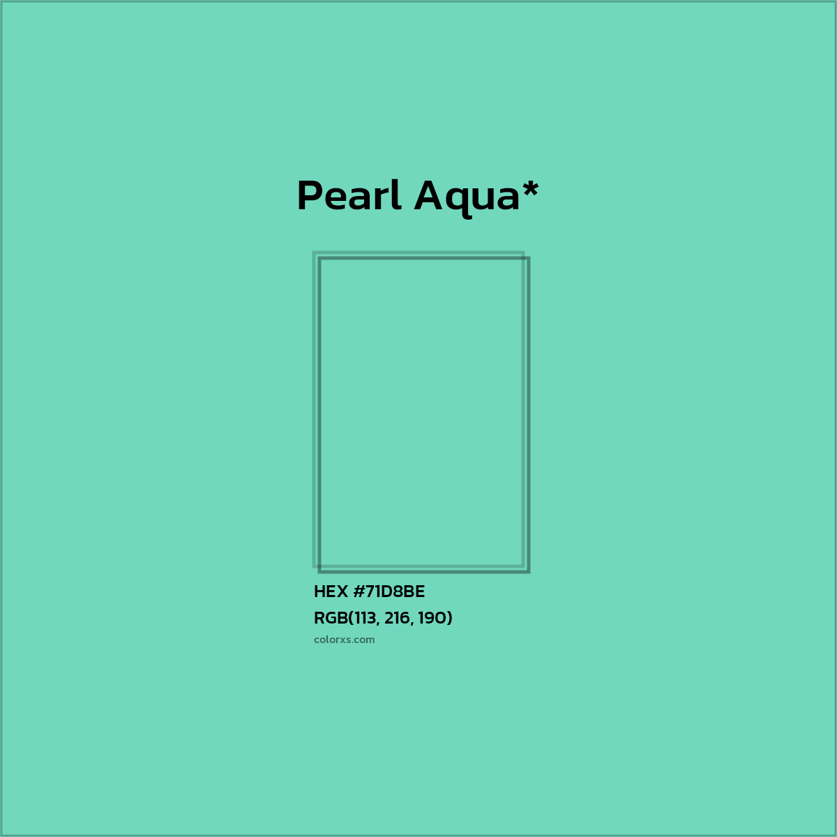HEX #71D8BE Color Name, Color Code, Palettes, Similar Paints, Images