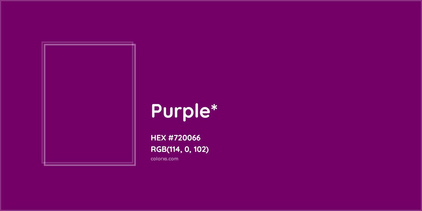 HEX #720066 Color Name, Color Code, Palettes, Similar Paints, Images