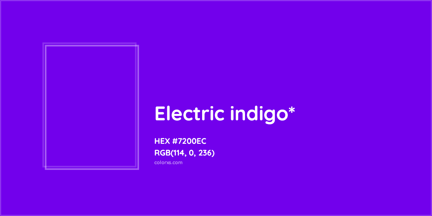HEX #7200EC Color Name, Color Code, Palettes, Similar Paints, Images