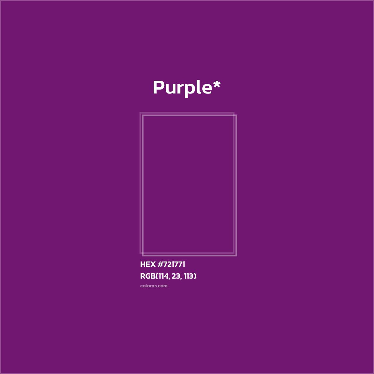 HEX #721771 Color Name, Color Code, Palettes, Similar Paints, Images