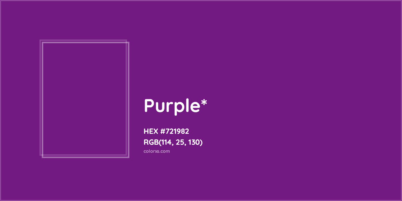 HEX #721982 Color Name, Color Code, Palettes, Similar Paints, Images