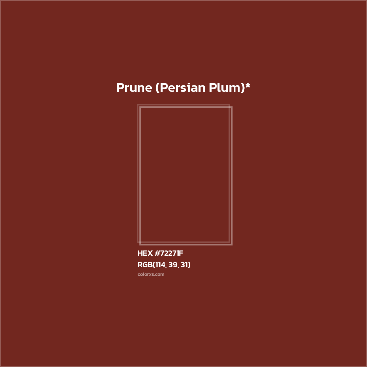 HEX #72271F Color Name, Color Code, Palettes, Similar Paints, Images