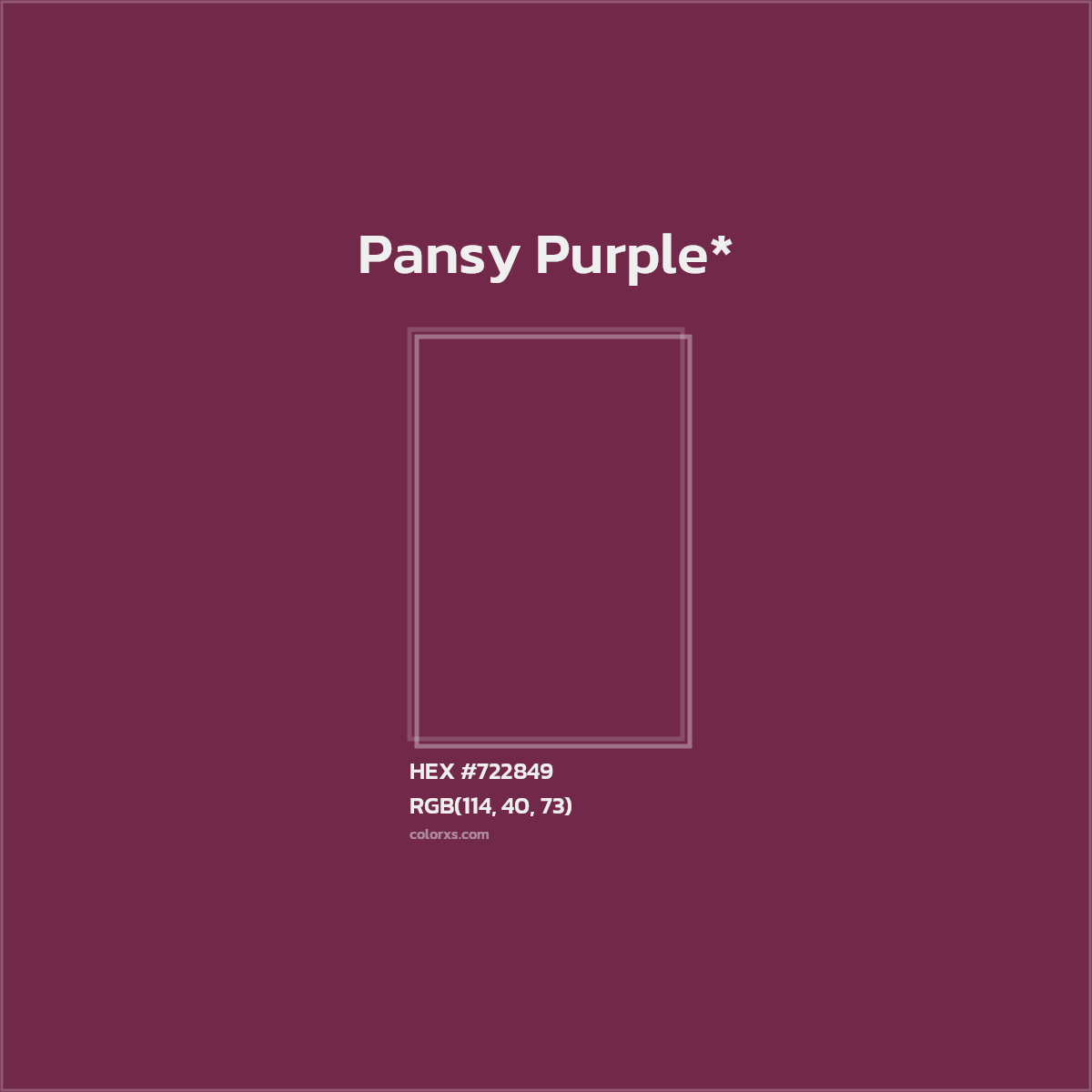 HEX #722849 Color Name, Color Code, Palettes, Similar Paints, Images